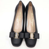 Salvatore Ferragamo フェラガモ パンプス 5 1/2C 22.5cm ヴァラリボン ブラック レディース 靴 箱有 H1455