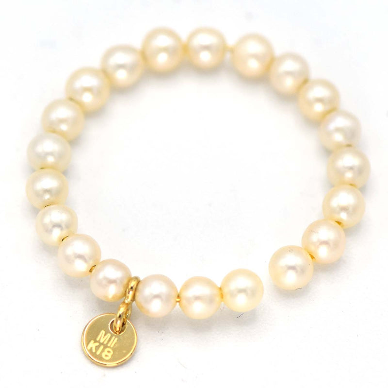 MIKIMOTO ミキモト リング 3点 ペルリータ 13号 ベビーパール 14.5号 真珠 K18 D0.03 アクセサリー M2576-1