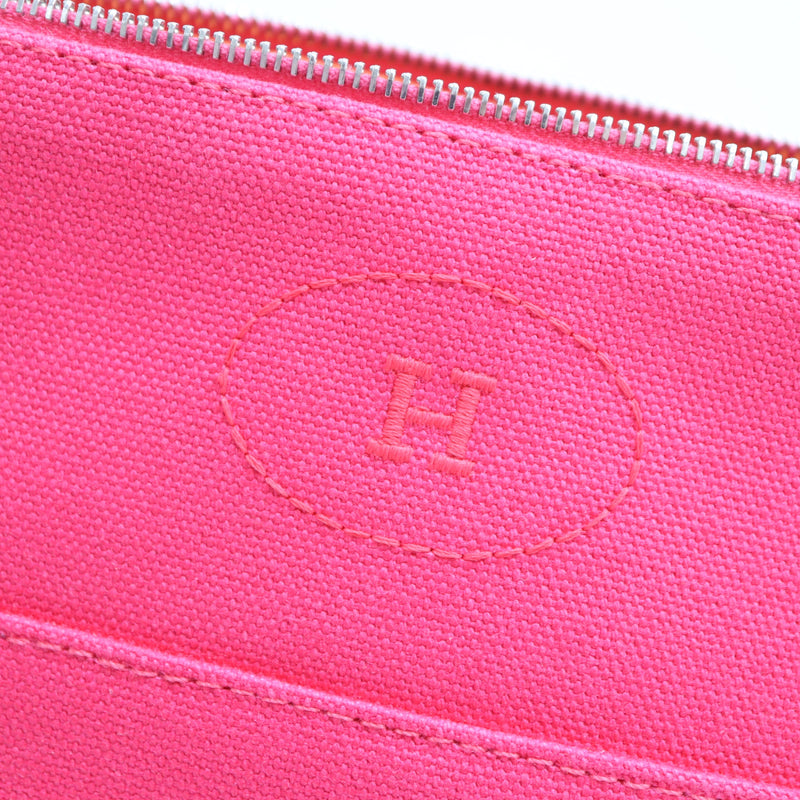 HERMES エルメス ボリードポーチ MM 化粧ポーチ 小物入れ ハイビスカス ピンク M4430