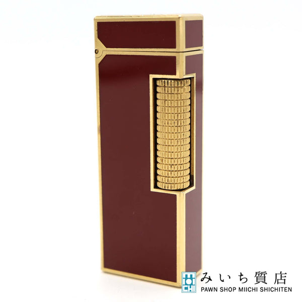 dunhill ダンヒル ガスライター ローラー式 ボルドー 着火未確認 H9081