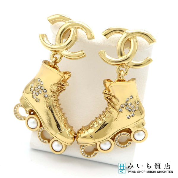 CHANEL ローラースケートピアス 片耳 CHANEL シャネル ローラースケート ピアス F24 COCO ココマーク