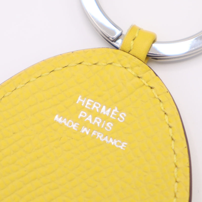 美品 HERMES エルメス キーリング タコ K刻印 ジョーヌナプル キーホルダー アクセサリー 箱有 H18685