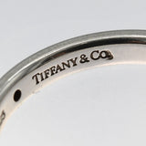 TIFFANY＆Co. ティファニー 1Pダイヤ バンドリング 指輪 925 シルバー 約11.5号 約2.6g アクセサリー レディース H9027