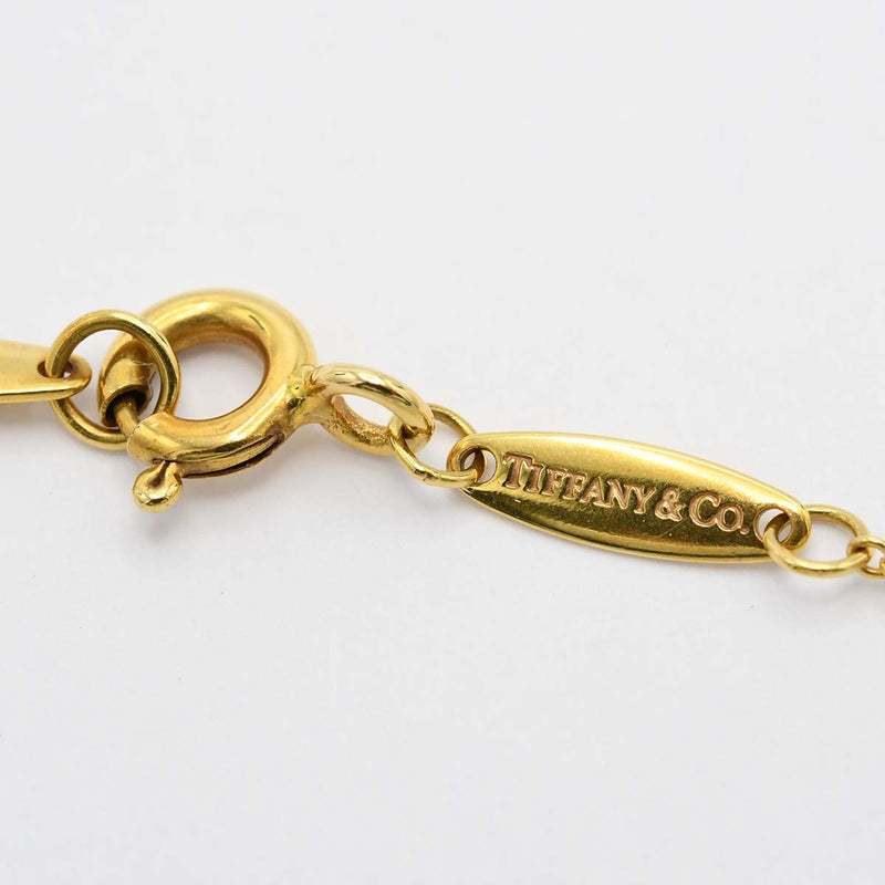 仕上げ済 TIFFANY＆Co. ティファニー バイザヤード ネックレス 750 ゴールド 約1.7g 約3.9mm レディース アクセサリー 箱・保管袋有 H17849