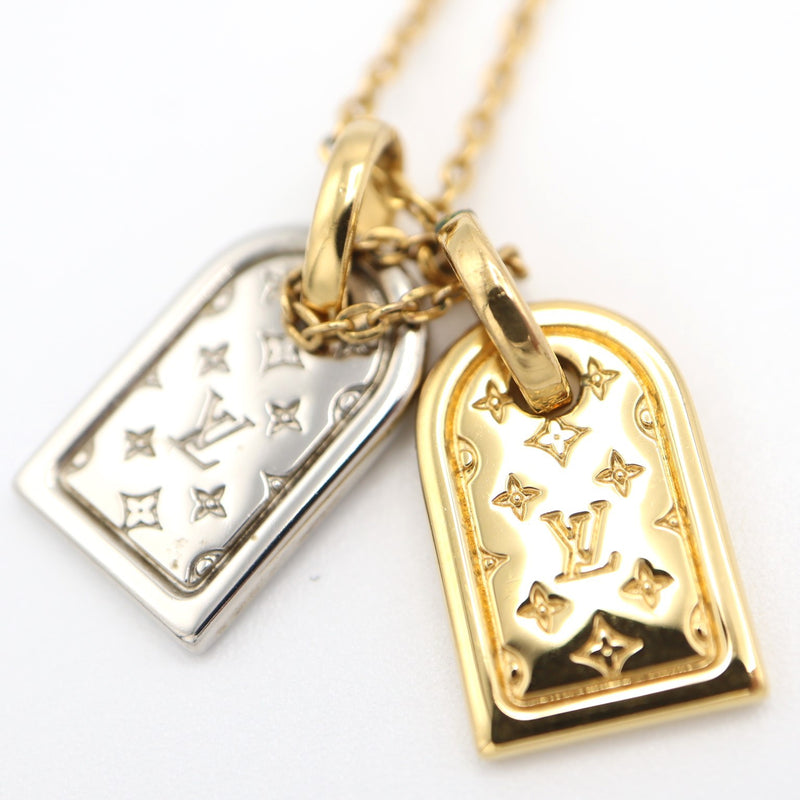 LOUIS VUITTON ルイ ヴィトン LV M63141 ナノグラム モノグラム ネックレス ペンダント アクセサリー 6.8g 23k557-4