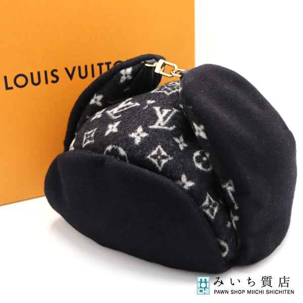 LOUIS VUITTON LV ルイヴィトン 帽子 M77305 シャプカ キャリーオン ウール100% M 服飾小物 eco1524