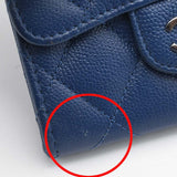 CHANEL シャネル コインケース マトラッセ ココマーク ブルー 小銭入れ 財布 H4962