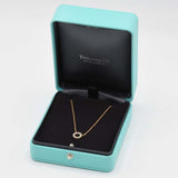 仕上げ済 TIFFANY&Co. ティファニー ネックレス 750 オープンサークル ペンダント ミニ 約2g  ジュエリー 箱  ◆H22885