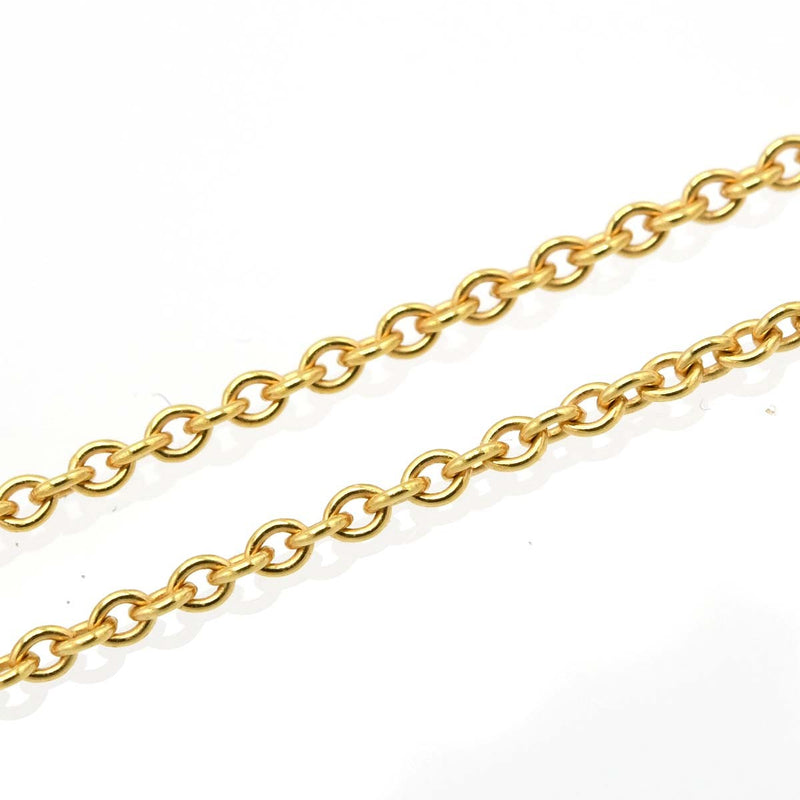 TIFFANY&Co. ティファニー ダブルループ ネックレス K18 YG イエローゴールド ペンダント サークル 4.0g k1256