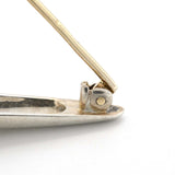 HERMES エルメス ブローチ 18K ツイスト アクセサリー 約8.9g ゴールド×シルバーカラー 袋有 H19003