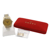 稼働 腕時計 OMEGA オメガ シーマスター cal.471 自動巻き クサビインデックス 純正ベルト 箱コマあり eco38