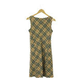 BURBERRY LONDON BLUE LABEL バーバリー ブルーレーベル ワンピース ノースリーブ ノバチェック 40サイズ ok360-23