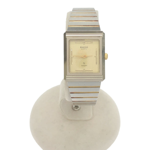 稼働 腕時計 RADO ラドー DIASTAR クォーツ 123.9523.3 J0420084 スクエア ゴールドカラー 2025.6月電池交換済 H12292