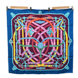 タグ付き 未使用 HERMES エルメス カレ90 スカーフ カヴァルカドゥール Cavalcadour シルク100 マルチカラー M4408