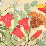 HERMES エルメス カレ70 スカーフ Flora Graeca ギリシャの花 コットン100％ オレンジ H18947-2