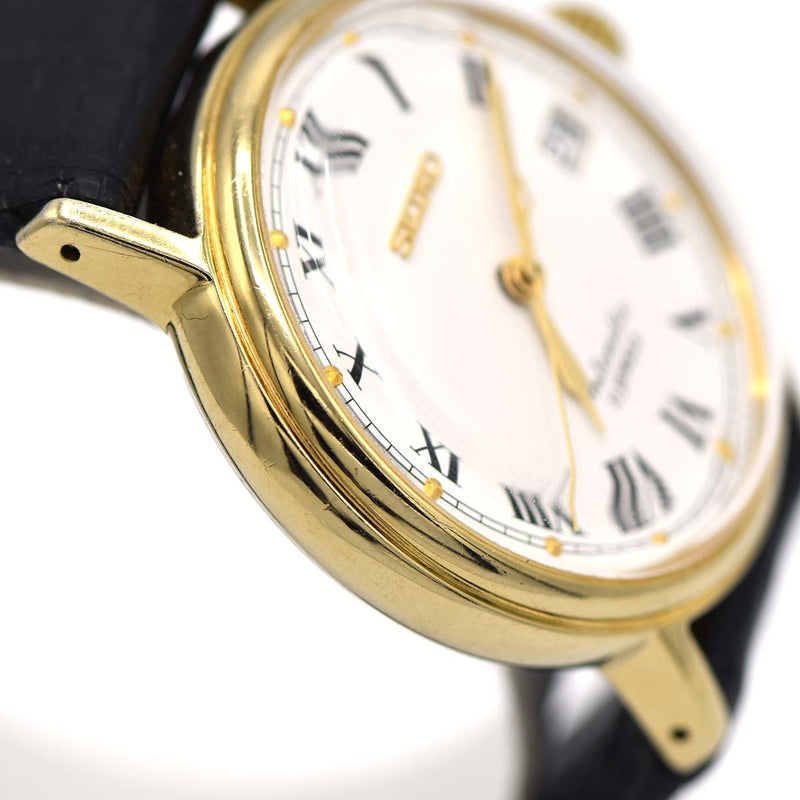 腕時計 稼働 SEIKO セイコー 6R15-00V0 メカニカル 自動巻き AT 白色文字盤 ベルト尾錠社外品 25k355-6