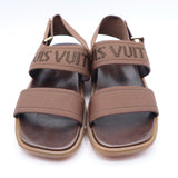LOUIS VUITTON ルイヴィトン LV MA0031 サンダル ラバーソール 38 1/2 ブラウン系 箱有 yo875