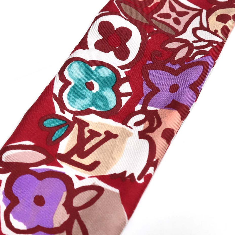 LOUIS VUITTON ルイヴィトン LV バンドー ツイリー 402336 マトリョーシカ フラワー シルク100％ スカーフ ボルドー H17141