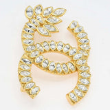 CHANEL シャネル ブローチ ココマーク B22K ラインストーン ゴールドカラー アクセサリー 26k470-1