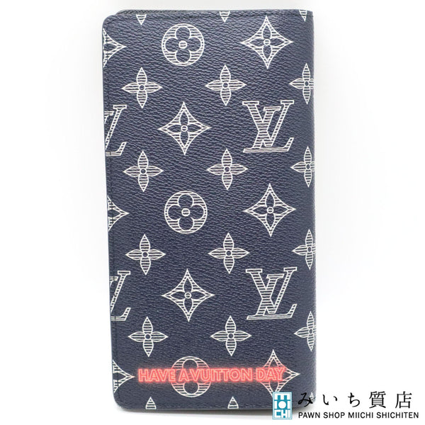 LOUIS VUITTON ルイ ヴィトン LV ポルトフォイユブラザ コラボ Ｍ62893 二つ折り長財布 箱袋 25k95-1