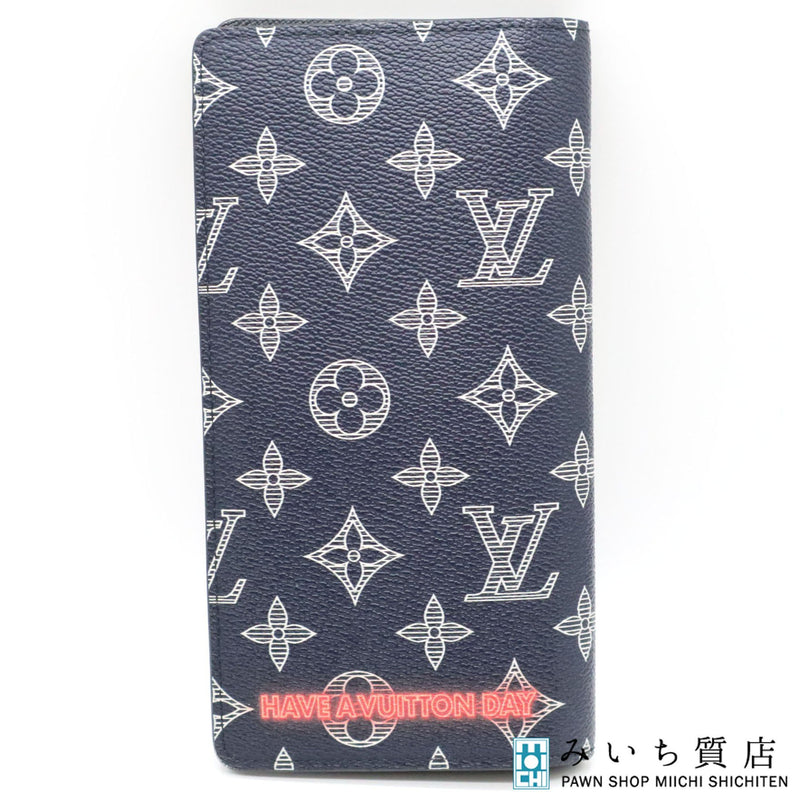 LOUIS VUITTON ルイ ヴィトン LV ポルトフォイユブラザ コラボ Ｍ62893 二つ折り長財布 箱袋 25k95-1