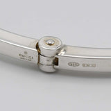 GUCCI グッチ バングル ブレスレット スクエアプレート 925 シルバー 約41.2g アクセサリー M3942