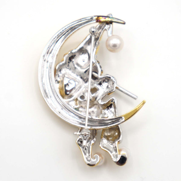 MIKIMOTO ミキモト ブローチ ピエロ S刻印 シルバー ゴールドカラー アクセサリー H1368