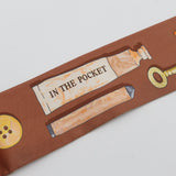 HERMES エルメス ツイリー イン・ザ・ポケット In the Pocket スカーフ シルク100 ベージュ ブラウン 箱 H24221
