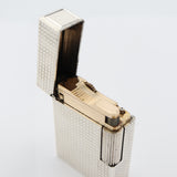 S.T.Dupont デュポン ガスライター ローラー式 LINE1S ライン1S シルバーカラー 着火未確認 eco1527