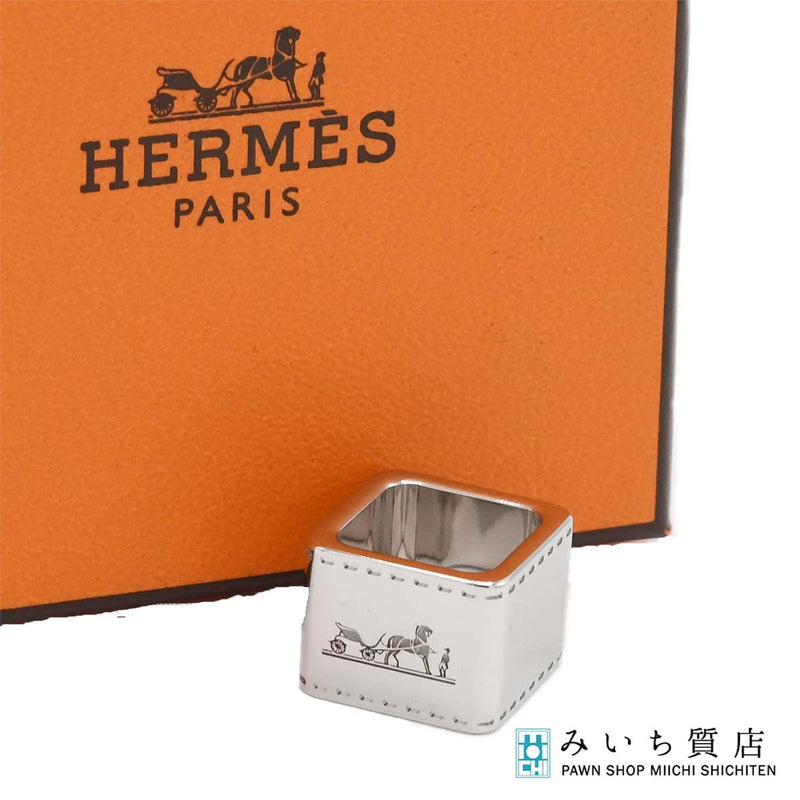 HERMES エルメス スカーフリング ミニ・ボルデュック 服飾小物