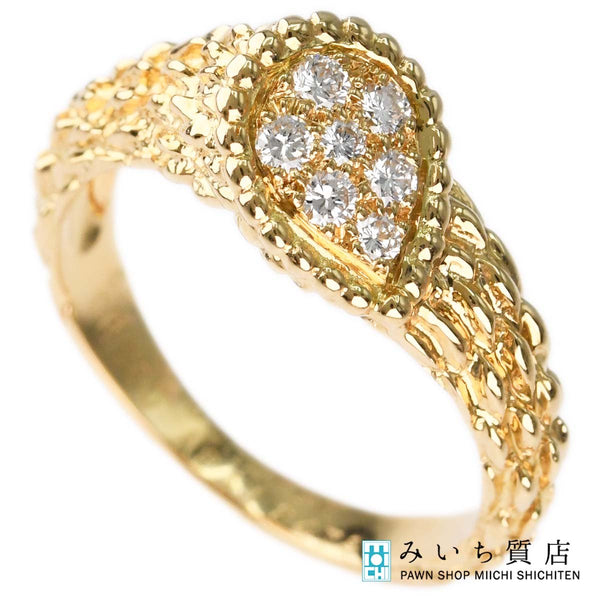 仕上済 BOUCHERON ブシュロン リング セルパンボエム #53 約12号 750 ダイヤモンド 4.8g ジュエリー eco386