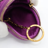 LOUIS VUITTON LV ルイヴィトン コインパース M68291 モノグラム デニム ラウンド ポーチ キーチェーン付 M4455