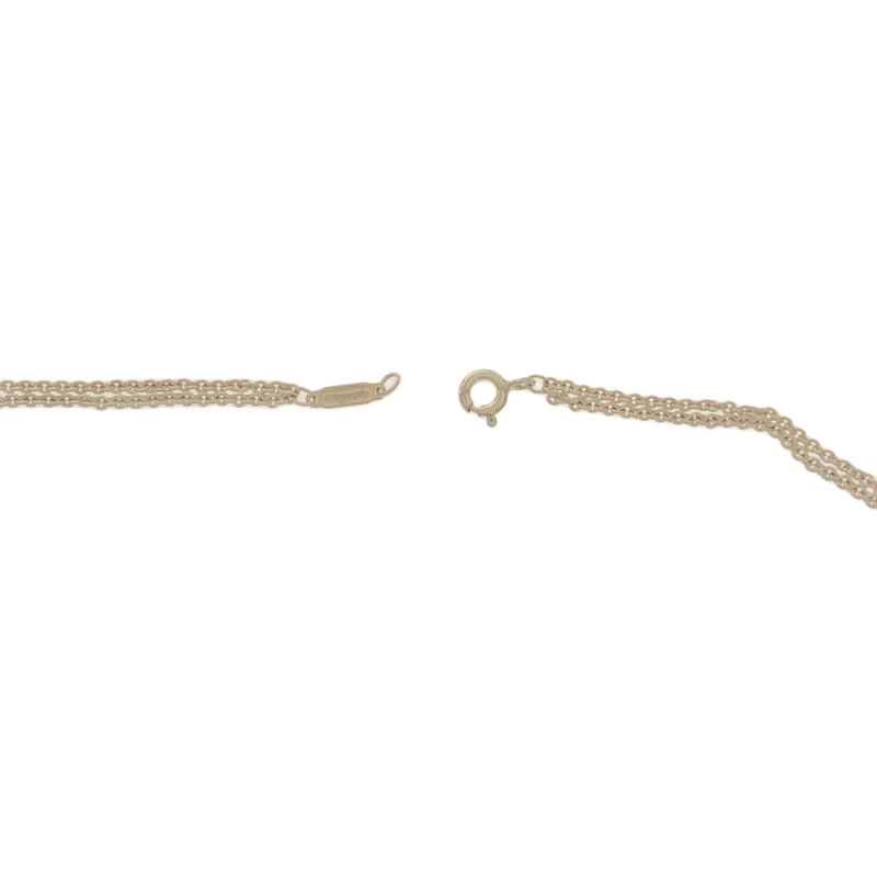 ティファニー TIFFANY & Co. インフィニティ ネックレス シルバー 925 41cm 6.2g ダブルチェーン ペンダント H2024