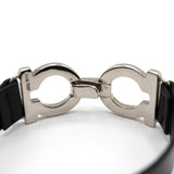 Salvatore Ferragamo フェラガモ ガンチーニ ブレスレット レザー バングル ブラック アクセサリー H20855