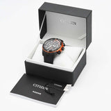 腕時計 稼働 CITIZEN シチズン B620-S094828 CA4154-07E タキシメーター エコドライブ クロノグラフ 黒文字盤  箱有 25k459-3