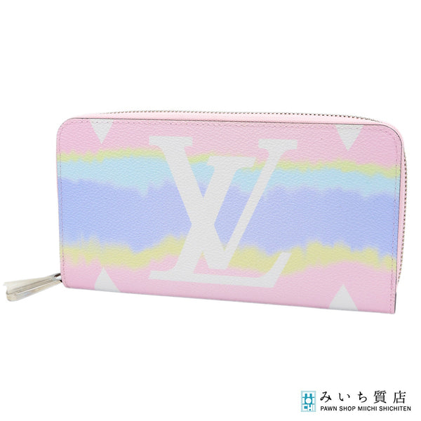 未使用 LOUIS VUITTON ルイヴィトン M69110 モノグラム エスカル ジッピーウォレット 長財布 ピンク パステル 保管袋有 221
