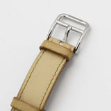 稼働 腕時計 HERMES エルメス HH1.210 Hウォッチ 12Pダイヤ クォーツ シェル文字盤 2026.5月電池交換 k1242