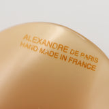 ALEXANDRE DE PARIS アレクサンドルドゥパリ バレッタ 2点 ベージュ ブラック ラインストーン フラワー ヘアアクセサリー H18728