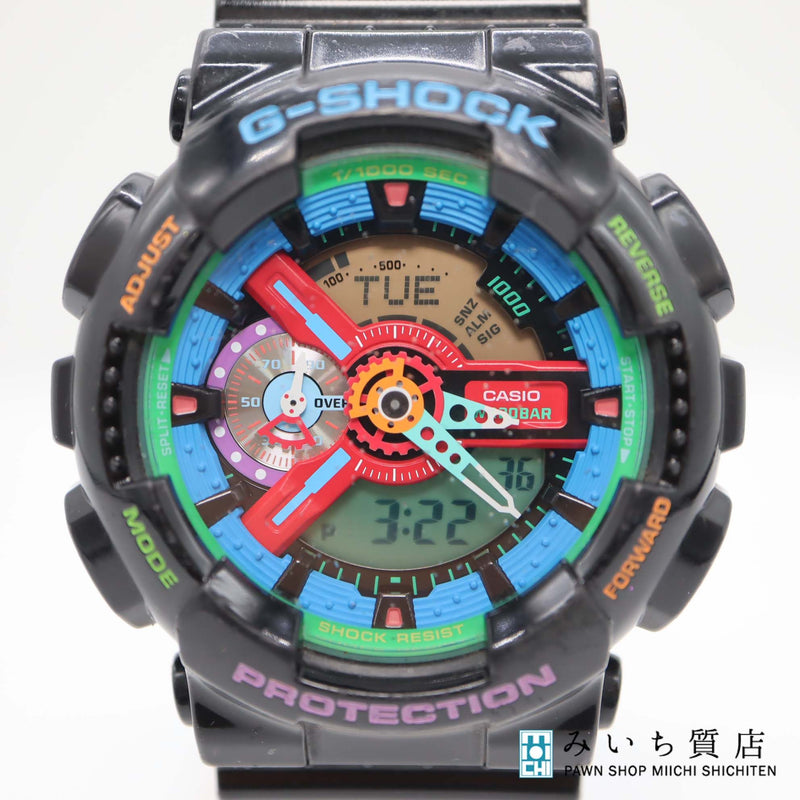 腕時計 稼働 CASIO カシオ G-SHOCK GA-110MC クレイジー・カラーズ アナデジ 24s673-1