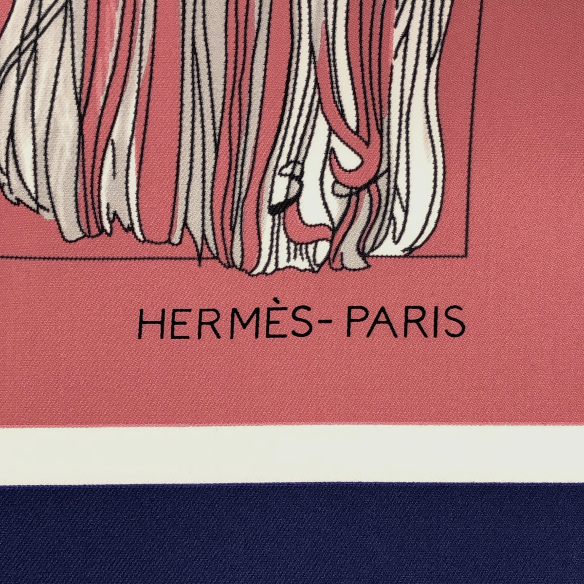 未使用 HERMES エルメス カレ90 Passementerie Quadri パスマントリー 