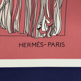 未使用 HERMES エルメス カレ90 Passementerie Quadri パスマントリー・カドリ 紐飾り タッセル ブルー系 スカーフ 箱有 M4209