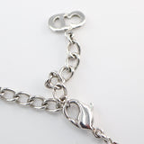 Christian Dior ディオール ブレスレット キューブ 4チャーム 約5.9g シルバーカラー アクセサリー 袋 M1509-3