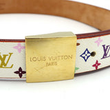 LOUIS VUITTON ルイヴィトン M9270U サンチュール キャレ マルチカラー モノグラム ベルト 80/32 箱あり M4449