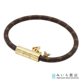 LOUIS VUITTON LV ルイヴィトン ブレスレット M1035F 17cm LVプッシュ モノグラム  アクセサリー 箱有 M4136