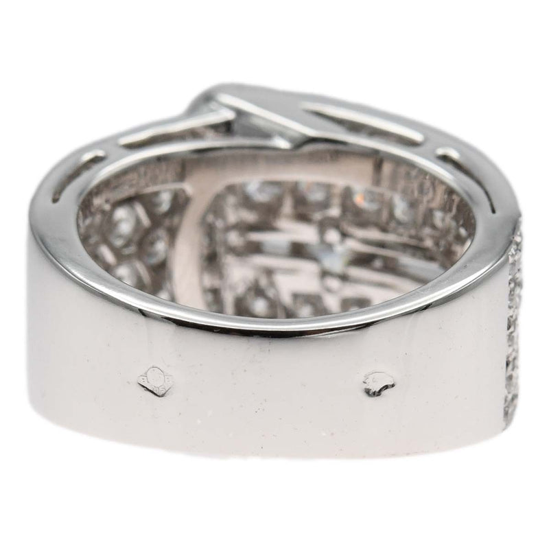 仕上済 VanCleef&Arpels ヴァンクリーフ&アーペル VCA リング 指輪 750 ダイヤ 約8号 9.7g ジュエリー ケース有 ok687
