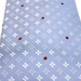 LOUIS VUITTON ルイヴィトン ネクタイ モノグラム ドット 水色 シルク100％ 服飾小物 メンズ ファッション H19735