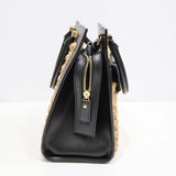 Saint Laurent サンローラン アップタウン スモール ラフィア×カーフレザー 2WAY ハンドバッグ ショルダー 袋あり H20314