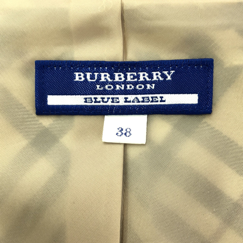 BURBERRY BLUE LABEL バーバリー ブルーレーベル ワンピース ノースリ 38サイズ ノバチェック ベージュ レディース ok360-24