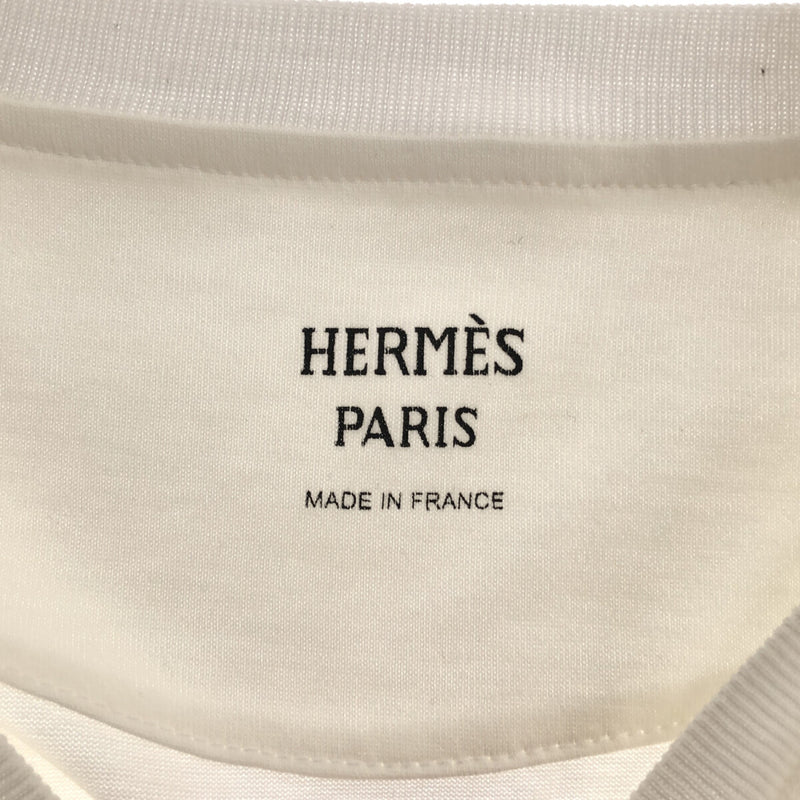 エルメス HERMES Tシャツ 38 サイズ 3E4620DL ホワイト 白 綿 半袖 トップス 衣類 服 23k281-3