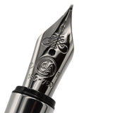 CARAN dACHE カランダッシュ K18 750 万年筆 F ウッド×メタルシルバー 文房具 筆記未確認 CARAN dACHE カランダッシュ